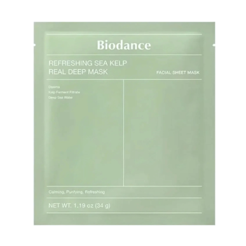 Biodance - Refreshing Sea Kelp Real Deep Mask - Soothing and Moisturizing Face Mask - 1pc/34g
