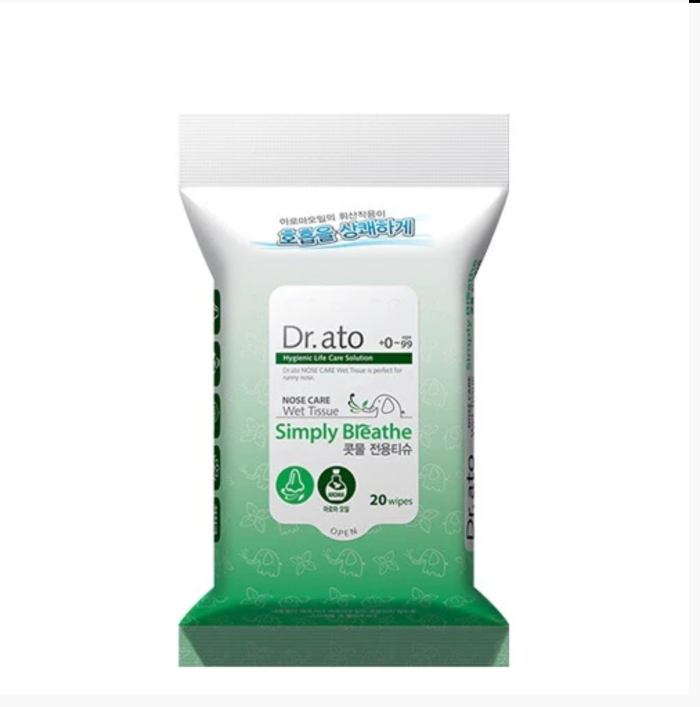 Dr.ato - SIMPLY BREATHE NOSE CARE WET TISSUE (20EA)