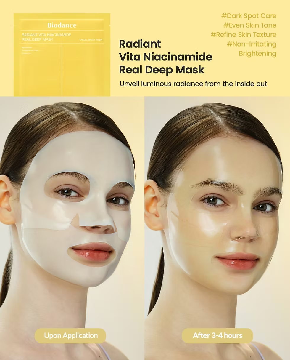 BIODANCE - Radiant Vita Niacinamide Real Deep Mask