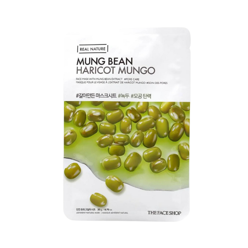 THE FACE SHOP - REAL NATURE FACE MASK WITH MUNG BEAN EXTRACT