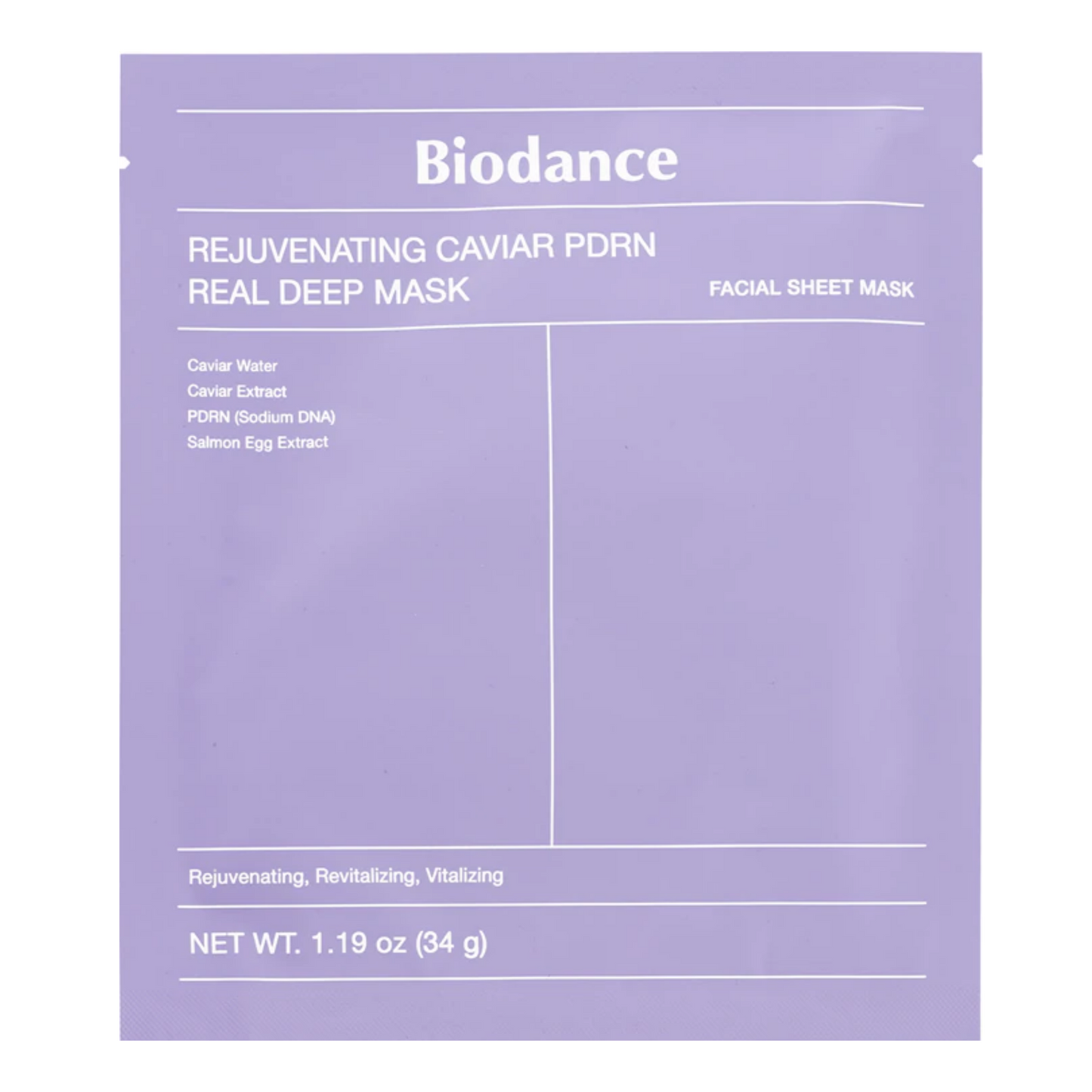 Biodance - Rejuvinating Caviar PDRN Real Deep Mask  - Masque rajeunissant - UNITE
