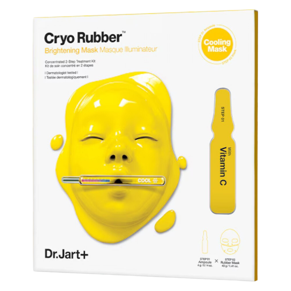 Dr.Jart+ - Cryo Rubber Brightening Mask -  Cryo Rubber avec masque éclaircissant à la vitamine C