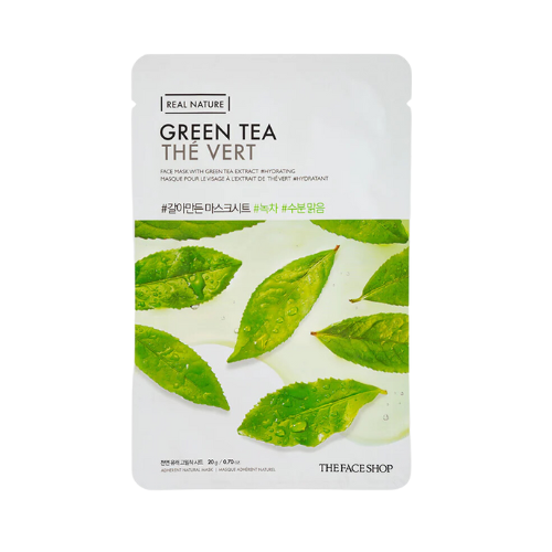 THE FACE SHOP - REAL NATURE FACE MASK WITH GREEN TEA EXTRACT