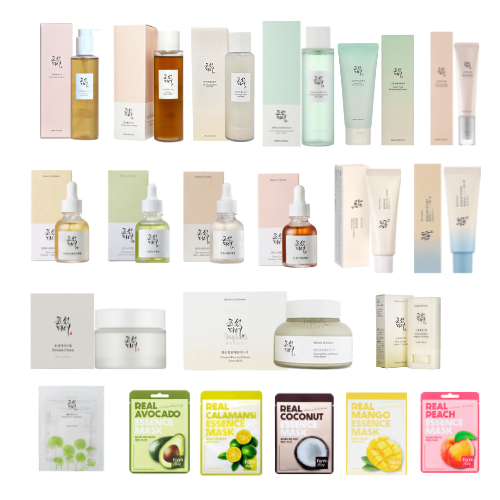Pack Essentiel – Beauty of Joseon (500 € HT) avec 15 masques offerts (45 euros)