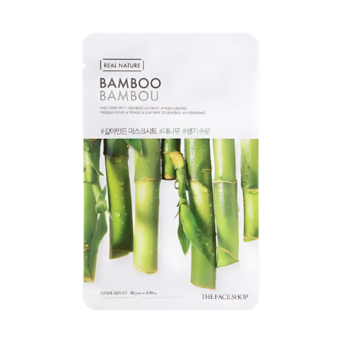 THE FACE SHOP - REAL NATURE FACE MASK WITH BAMBOO EXTRACT